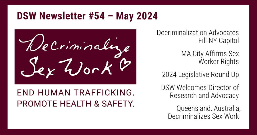 Dsw Newsletter Decriminalize Sex Work