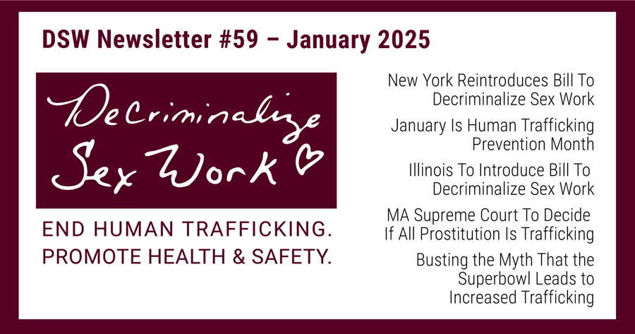DSW Newsletter Decriminalize Sex Work