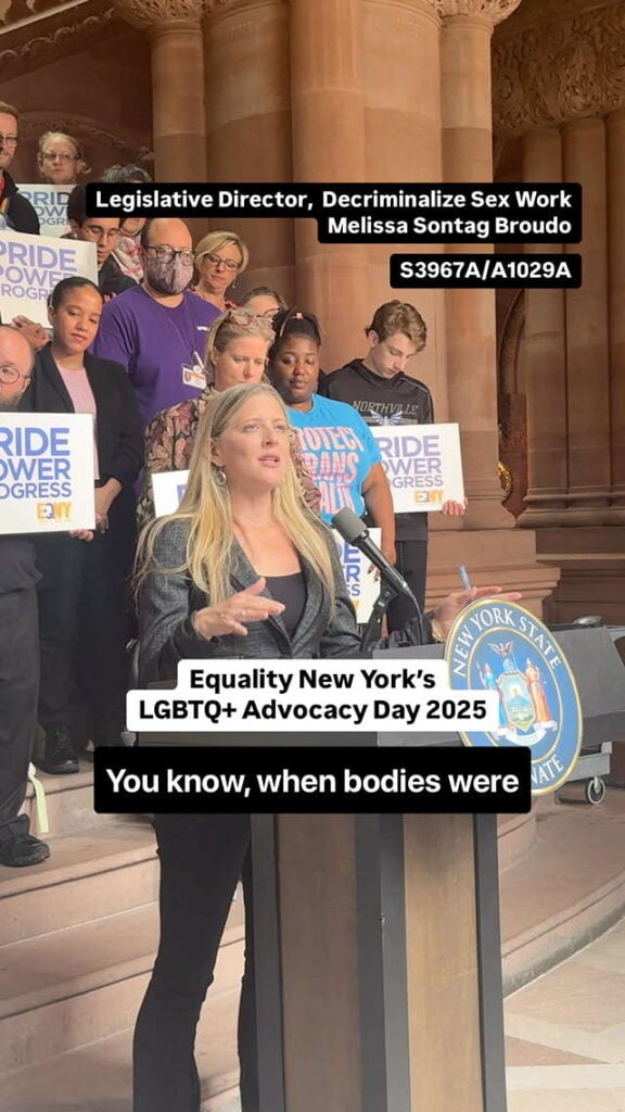 Take Action Now in NY To Enshrine Protections for Sex Workers and Survivors of Trafficking