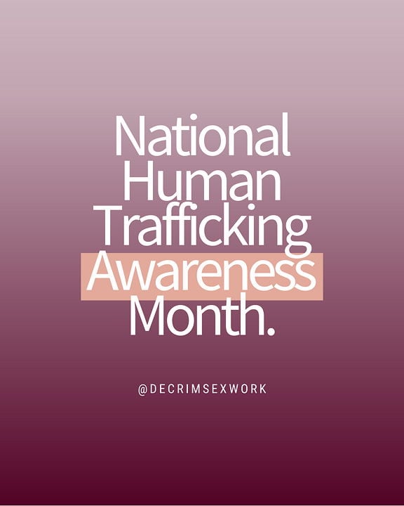 January Is National Human Trafficking Awareness Month