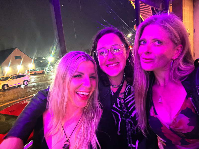 Ashley Fires with DSW Staff Attorney Becca Cleary and Legal Director Melissa Broudo.