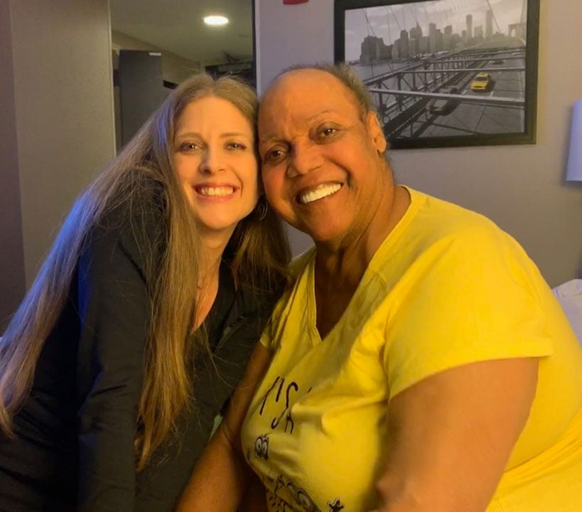 DSW Legal Director Melissa Broudo with Miss Major.