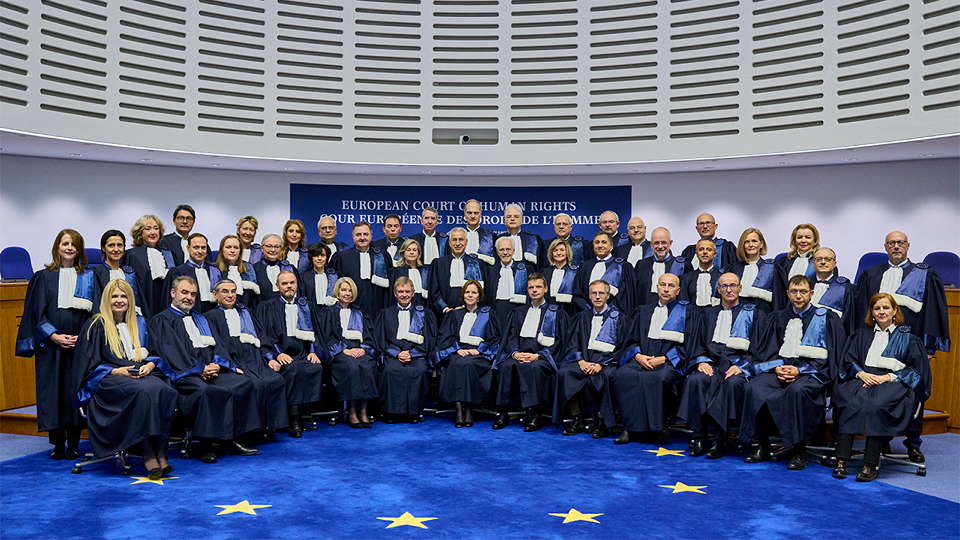 European Human Rights Courts Judges. Courtesy of the European Human Rights Court.