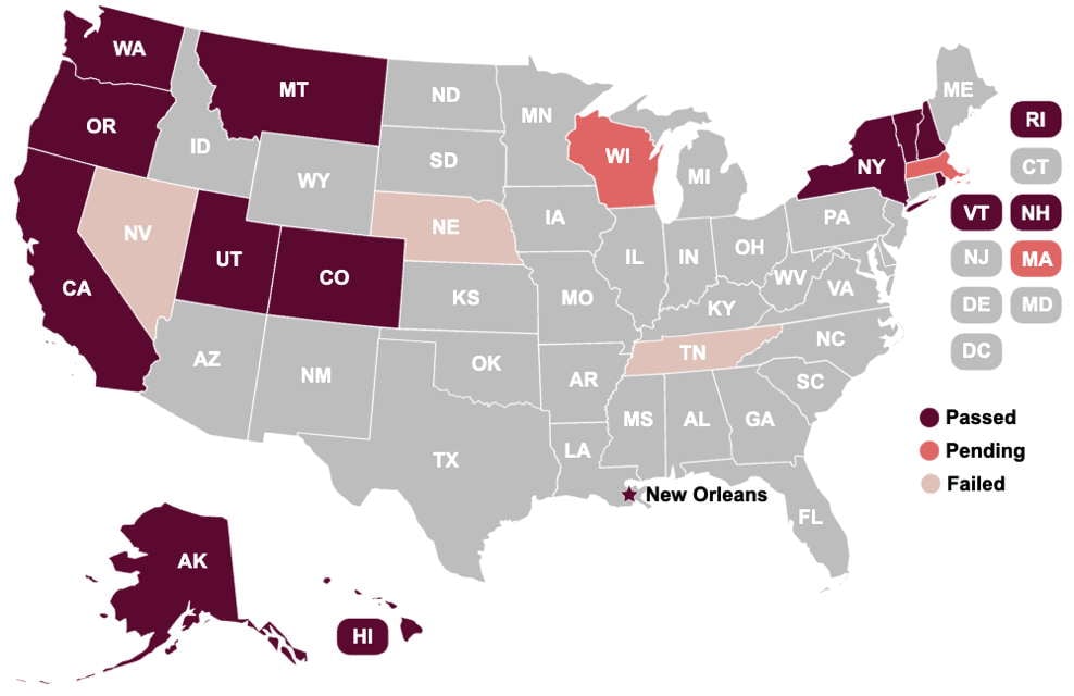 Existing Safe Reporting Laws