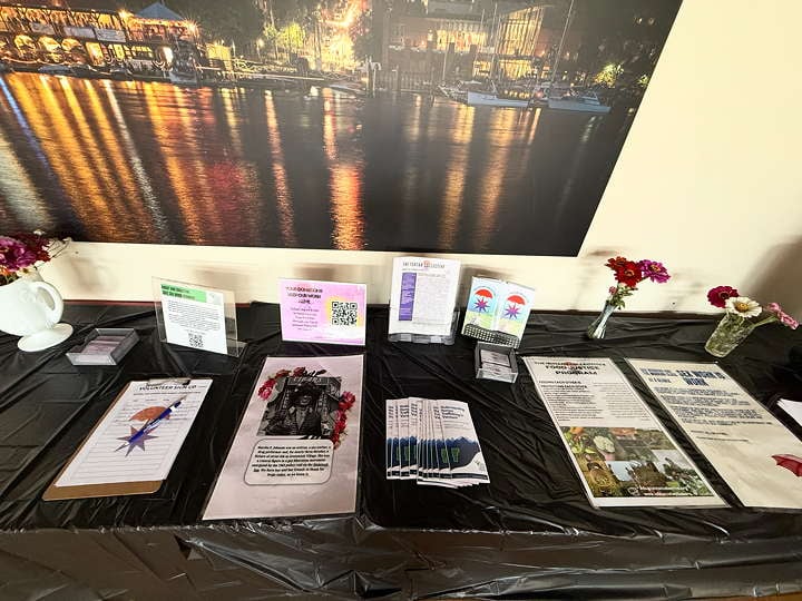 Safe Sex Work Vermont and the Ishtar Collective provided educational materials for attendees to take home with them.