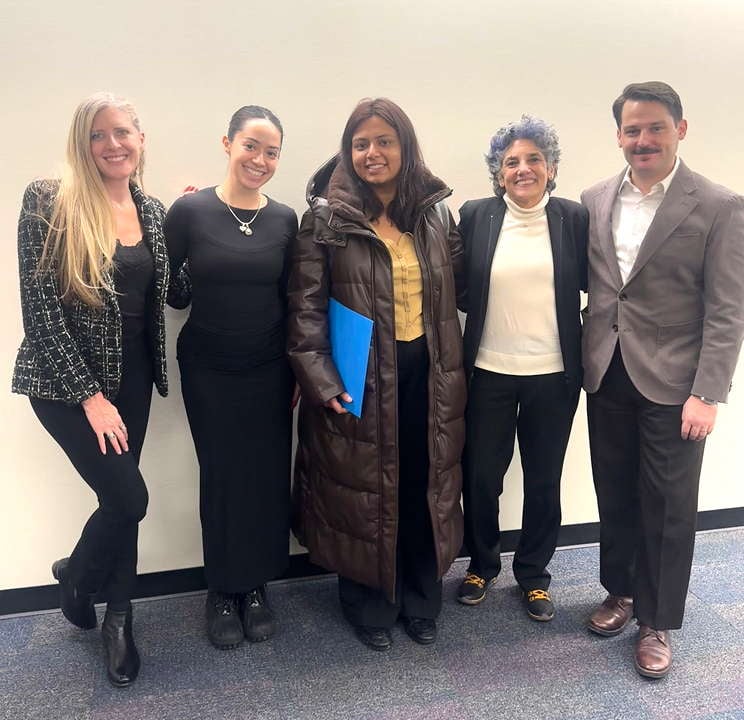 DSW Legal Director Melissa Broudo and DSW consultant Natalia Cervera with Assemblymember Rebecca Seawright.