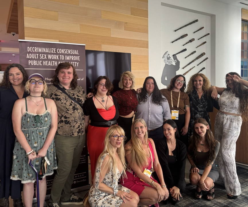 DSW Staff and advocates gather during a DSW sponsored happy hour at NCSL.