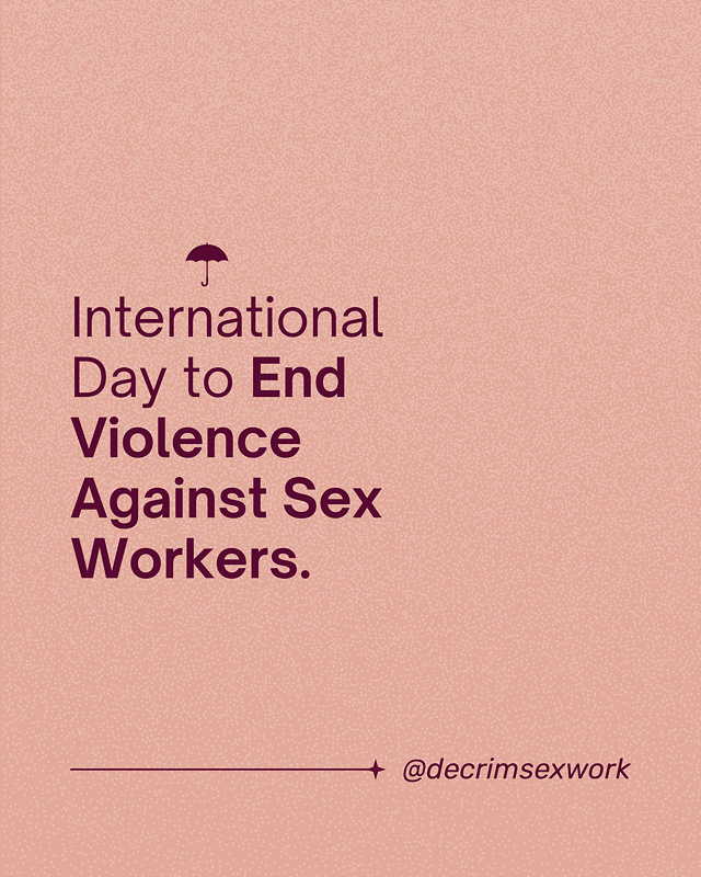 D17: International Day to End Violence Against Sex Workers