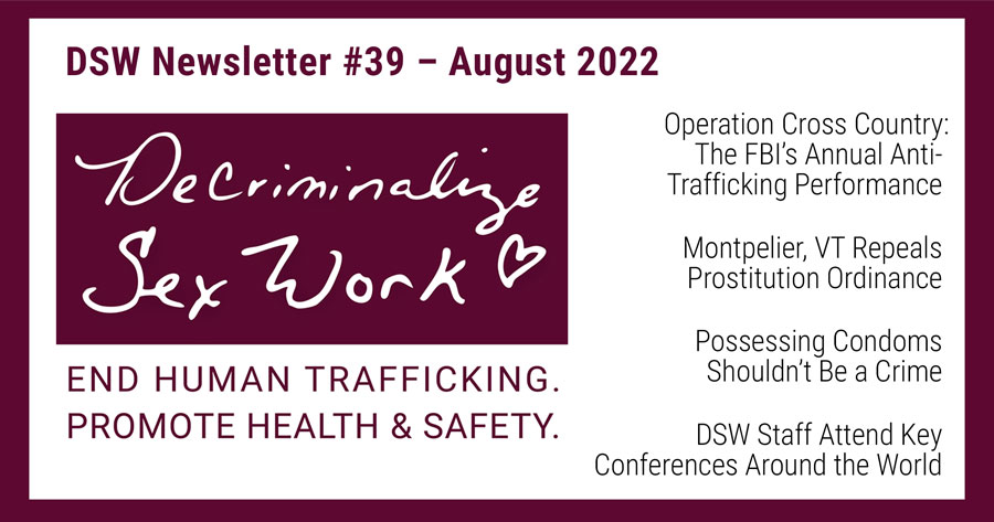 Dsw Newsletter Decriminalize Sex Work