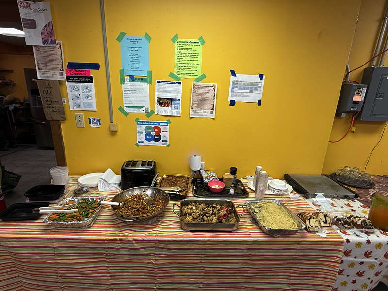 The Ishtar Collective hosts free community meals out of the Church of the Good Shepherd every Sunday.